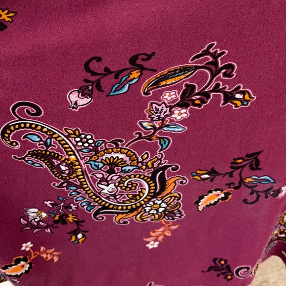 Charming Charlie Purple Paisley Above Knee Dress - Picture 4 of 12